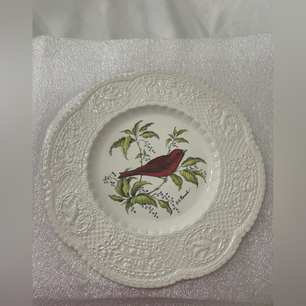 Vintage Royal Cauldon Henry A. Pausch Bird Plate Collection Set Made in England